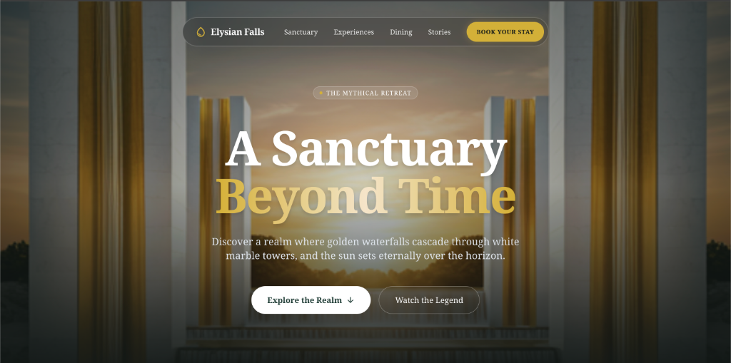 Custom Web App - Elysian Falls