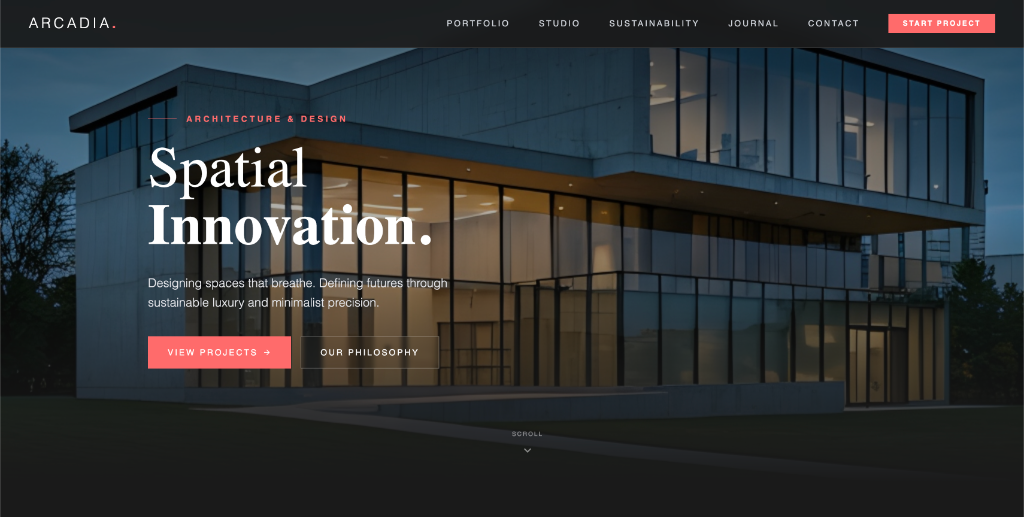 Custom Web App - Arcadia